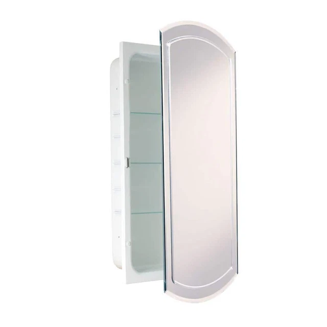Gabinete de medicina espejo deco + espejo 16"Wx30"Hx4-1/2"D eclipse empotrado sin marco