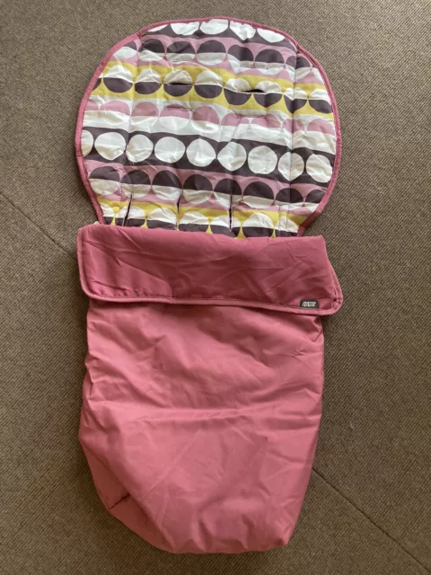 Mamas & Papas Pram/Buggy All Seasons Foot Muff Cosy Toes in Grape with zips