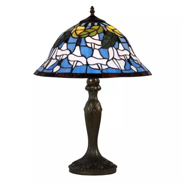 Un Colorato Lampada da Tavolo/Piantana IN Tiffany Stile DSTF-104
