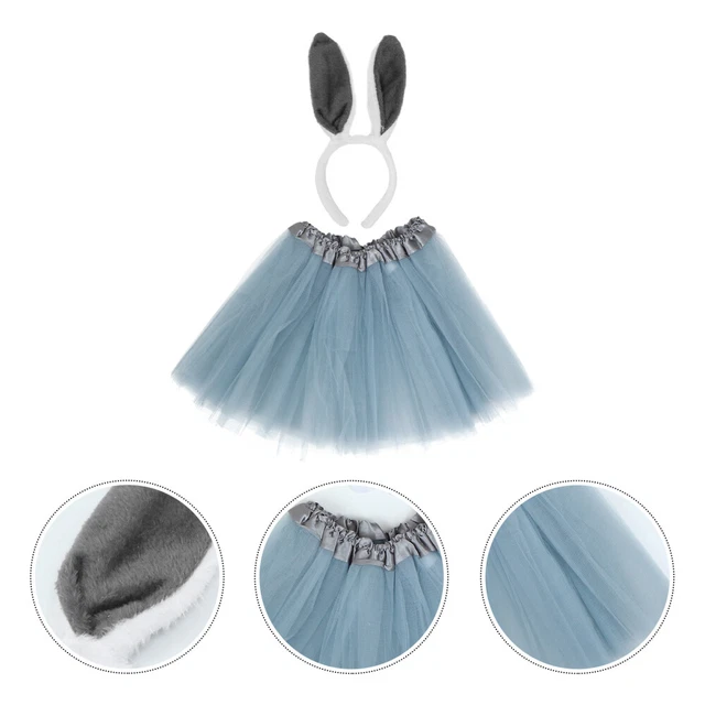 Abito pasquale costume da coniglio orecchie di coniglio fascia per bambini piccoli animale peluche