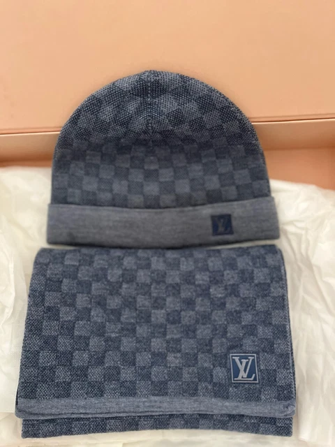 lv beanie and scarf