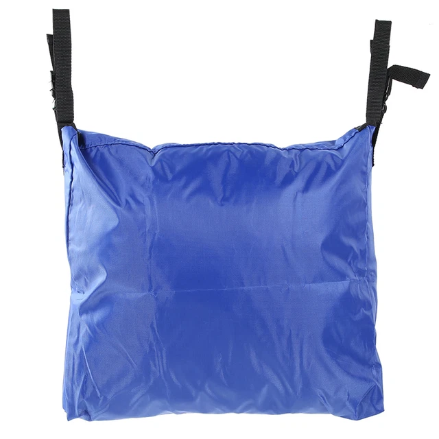 (blu)borsa portaoggetti sedia a rotelle flessibile sedia a rotelle schienale borsa portaoggetti ruota