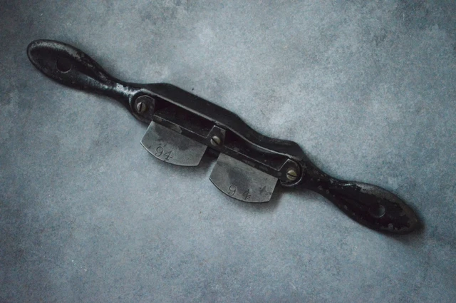 Early STANLEY RULE & LEVEL CO Double Cutter Spokeshave Concave & Flat 1874-1884