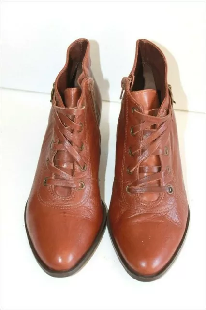 SAN MARINA Bottines Boots Cuir Marron Doublees Cuir T 37 TBE EUR 21 00 PicClick FR