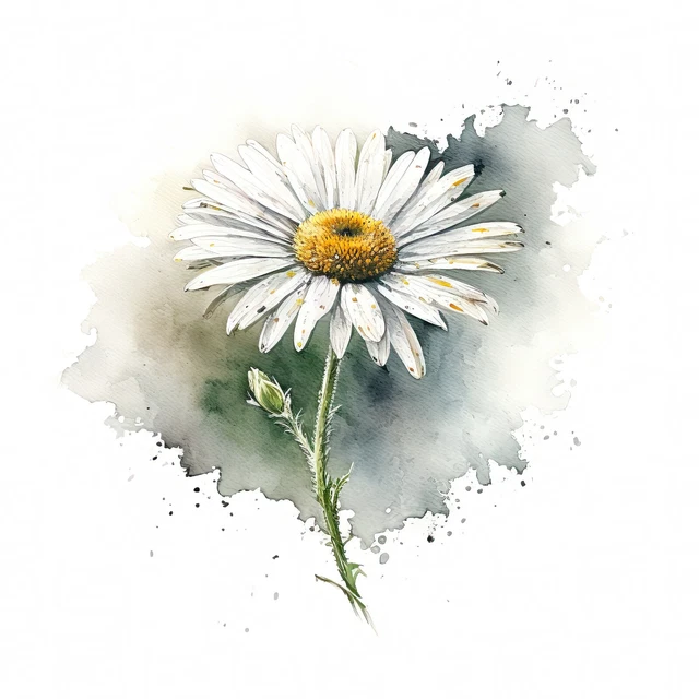 Adesivo Vinile Auto A Forma Di Margherita – Impermeabile, Colore Bianco, Taglia Selezionabile!