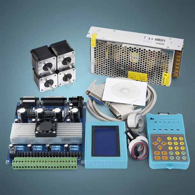 ENGMATE 4 AXES CNC Kit TB6560 Carte Driver Nema17 97oz-in Moteur 12V ...