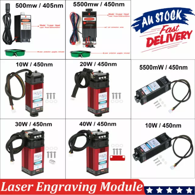 Laser Module 500mw/5500mw/10W/20W/30W/40W for CNC Laser Engraving Machine Parts