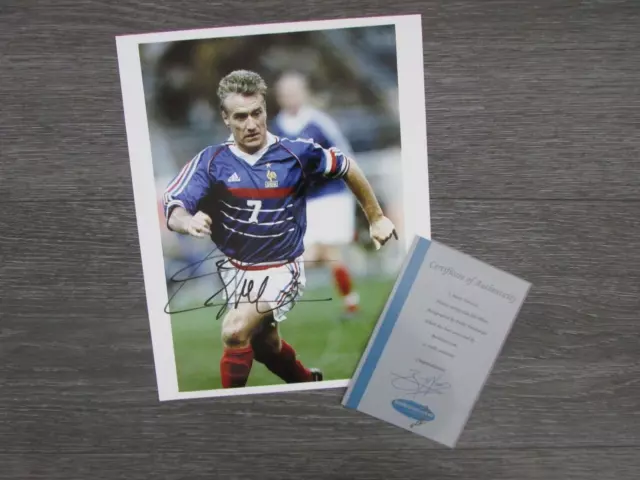 Didier Deschamps France Footballer Original Hand Signed Photo & Bid4Sport COA