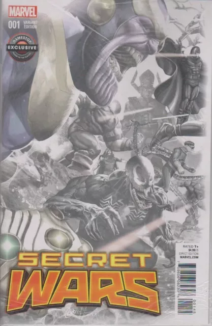 Secret Wars 1 Rare Greg Horn Exclusive Gamestop Villains Sketch Rewards Variant