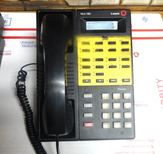 AT&T Avaya Lucent Partner MLS-18D BUSINESS Phone Black WORKING