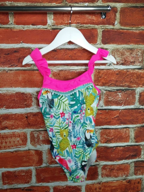 PACCHETTO RAGAZZE ETÀ 5-6 ANNI NEXT GEORGE ecc TOP T-SHIRT COSTUME DA BAGNO SET ESTIVO 116CM 2