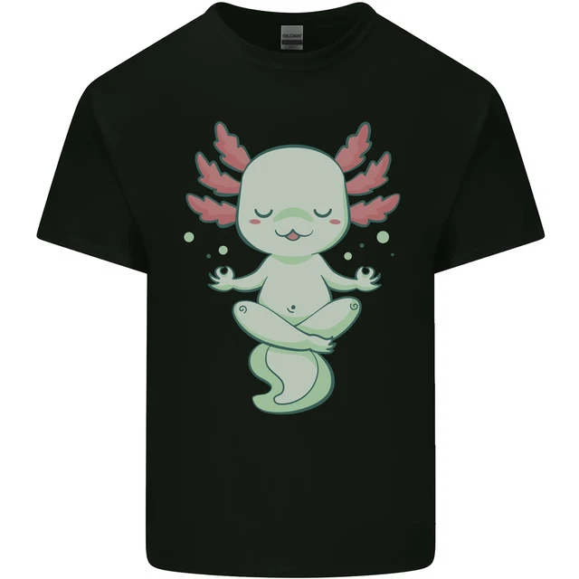 IN Meditazione Axolot Yoga Spirituale Uomo Cotone T-Shirt