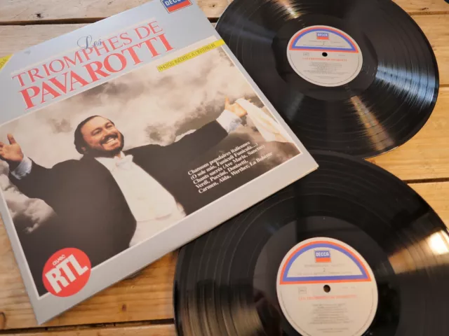 Pavarotti Les Triomphes De Pavarotti 2Lp 33T Vinyle Ex Cover Ex Original 1988