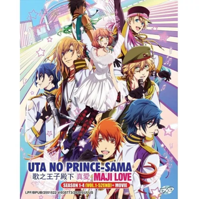 DVD Anime Uta no Prince-Sama Maji Love Saison 1-4 (1-52 End) + Film [Eng Sub]