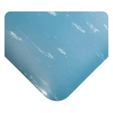 WEARWELL 419.78X2X20AMBL UltraSoft Tile Top Mat, Blue, 2 ft. W x 20 ft. L, 7/8"