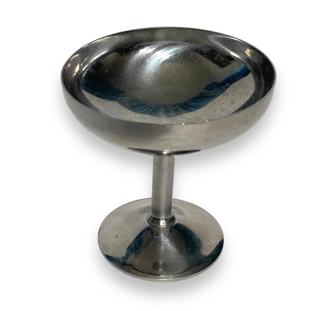 Vintage Inox Logo Stem 3.5in Cup Wine Champagne Dessert Dish Steel Replacement