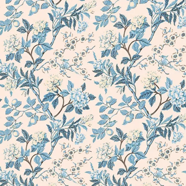 Dolls House Wallpaper 1/12th 1/24th scale Blue Quality Paper #32