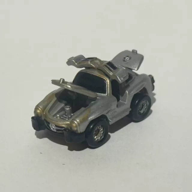 Micro Machines Deluxe Silver Mercedes Benz 300 SL Gullwing Vintage Galoob Car