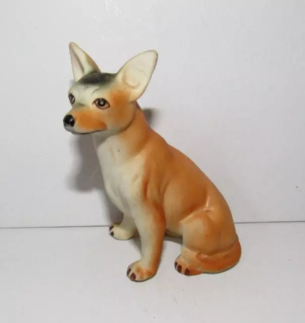 Vintage Basenji Matte Bone China Dog Figurine  3.25" Tall