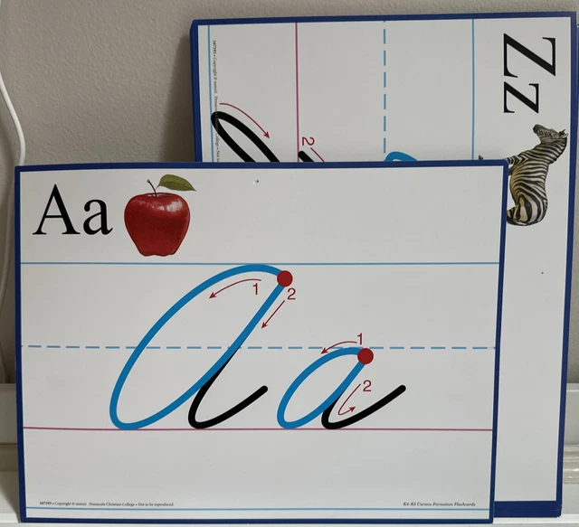 ABEKA CURSIVE FORMATION Flashcards K4K5 Used, Like New! 6.00 PicClick