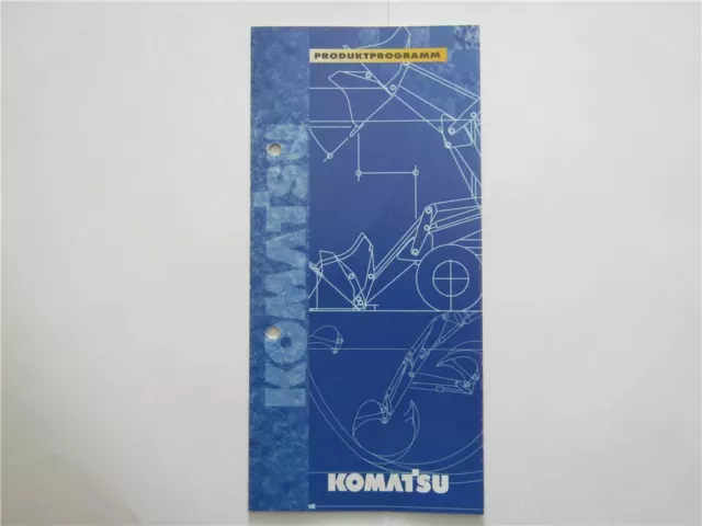 Prospekt Komatsu Produktprogramm Bagger und Lader von März 1998