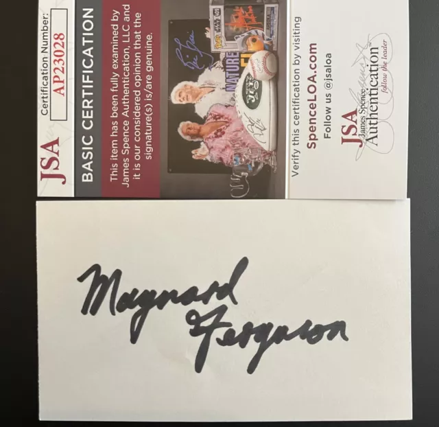 Maynard Ferguson Signed 3x5 Index Card JAZZ TRUMPET LEGEND JSA COA Autograph