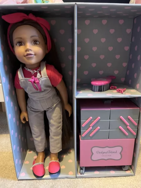 CHAD VALLEY DESIGNAFRIEND 18inch 45cm Milly Doll With A Trolley 89.50 PicClick UK