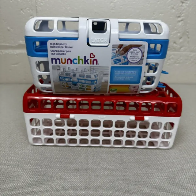Munchkin - High Capacity Dishwasher Basket Lot of Two NEW