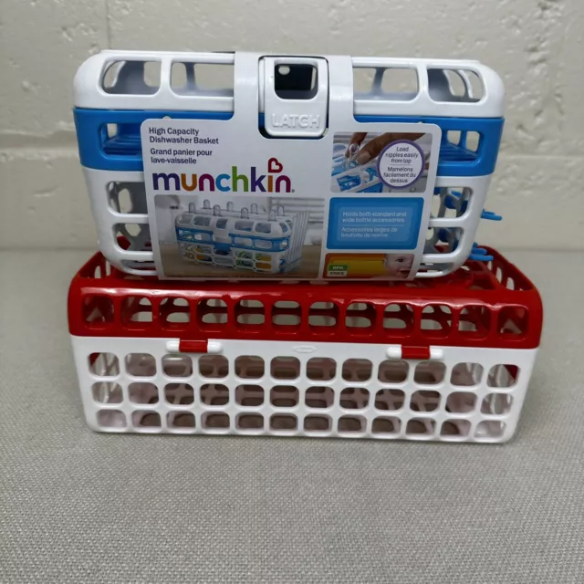 Munchkin - High Capacity Dishwasher Basket Lot of Two NEW