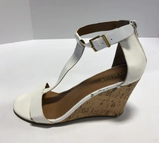 Kenneth Cole Womens Ava Sandal White Size US9 M