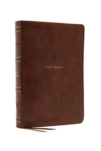 Nrsv , Catholique Bible, Thinline Edition, Leathersoft, Marron, Confort Imprimé: