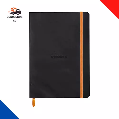 Carnet Souple Noir - A5 - Ligné - 160 Pages - Papier Clairefontaine Ivoire 90G/M