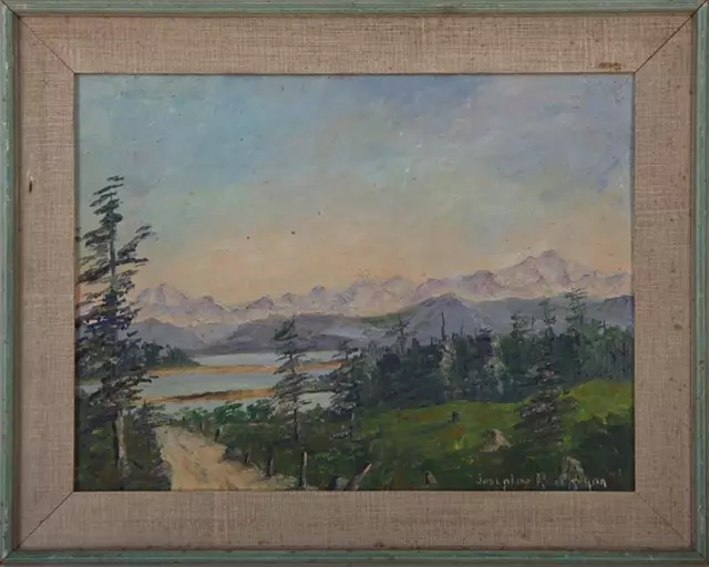 California Landscape Female Artist Modernist American School signed