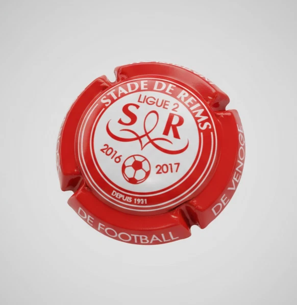 Écharpe vintage du Stade de Reims 18x127 cm – originale