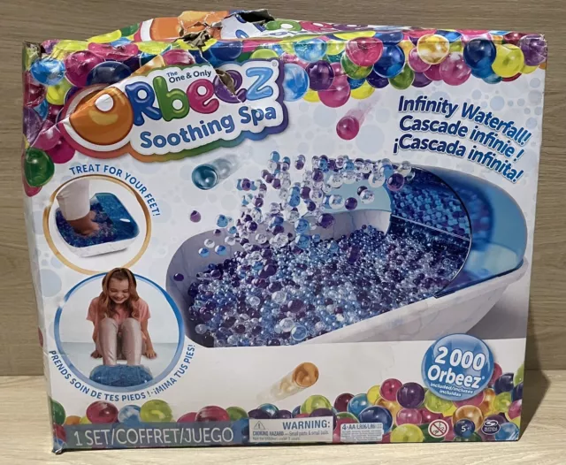 Orbeez Soothing Foot Spa Infinity Waterfall inc 2000 Water Beads Damaged Box NEW