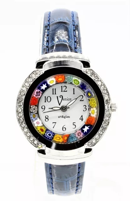 Orologio Donna Antica Murrina Venice Colore Acciaio watch in Vetro di Murano