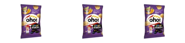 3 x Oho Chips con Hot Paprika, 2,1 once. (60 g.)