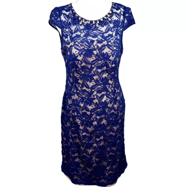 Jessica Howard Blue Lace Formal Dress Size 12