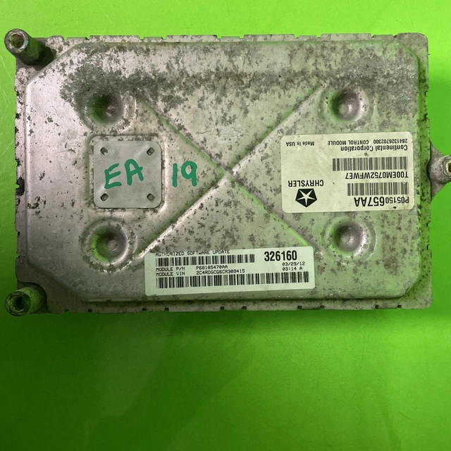 11 Caravan T&C Routan 3.6L ECU ECM PCM Engine Computer 365 68065365AD Prog 7561