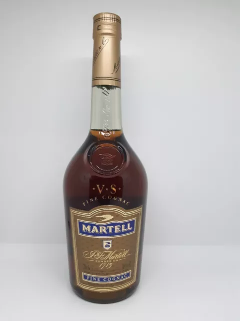 Fine Cognac J & F Martell V.S bouteille 40% 70 cl des années 90