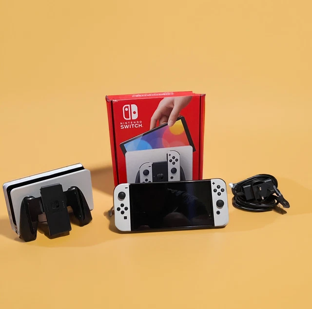 NINTENDO SWITCH OLED Model HEG001 Handheld Console 64GB White £248