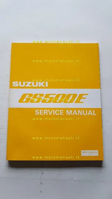 Suzuki GS 500 E 1990-1997 manuale officina ENGLISH originale WORKSHOP MANUAL