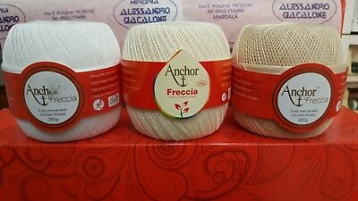 FRECCIA ANCHOR Avoria PROMO! Gomitolo 200 gr 8/12/16/20 Filo Scozia Cotone uncinetto 