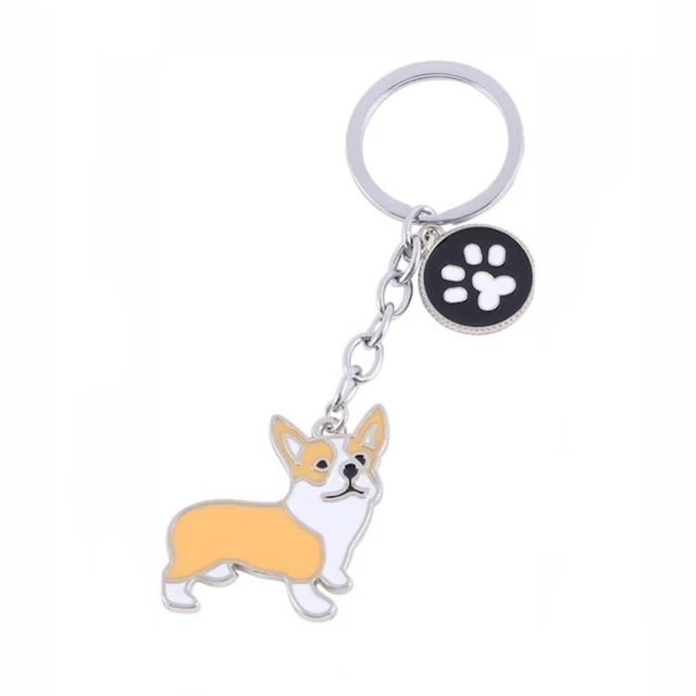 Corgi Dog Pendant Keychain