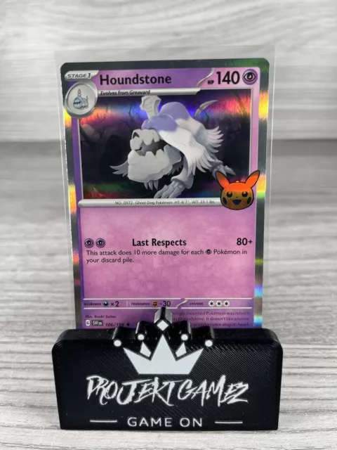 106/198 Houndstone Rare Holo Card Trick or Trade 2023 Pokemon TCG
