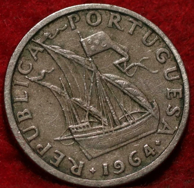 attractive old money. 1964 PORTUGAL ESCUADOS.. good looker.. 2$50.. low start $$