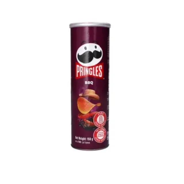 4x Pringles BBQ Flavored, 158 Grams, From Israel, Kosher Certified