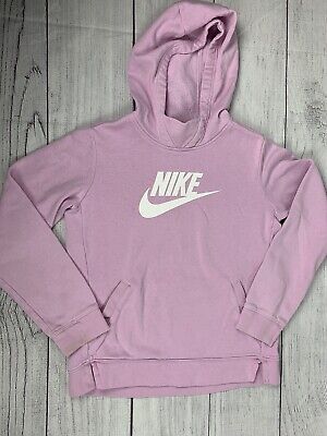 Nike Youth Kids X-Large Pink Sweatshirt Swoosh Pullover Hoodie Standard Fit