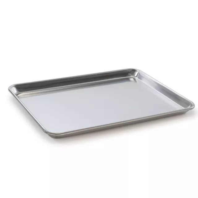 Bakn BAKSP1318 Half Size 19 Gauge 13" x 18" Wire in Rim Aluminum Sheet Pan