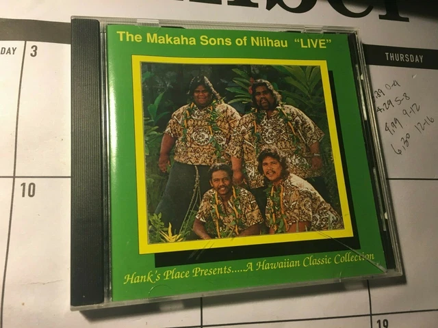 THE MAKAHA SONS of Niihau: Live ORIGINAL HAWAIIAN CD (1989, Ohana